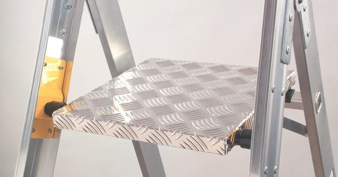 Schůdky jednostranné hliníkové FORTE