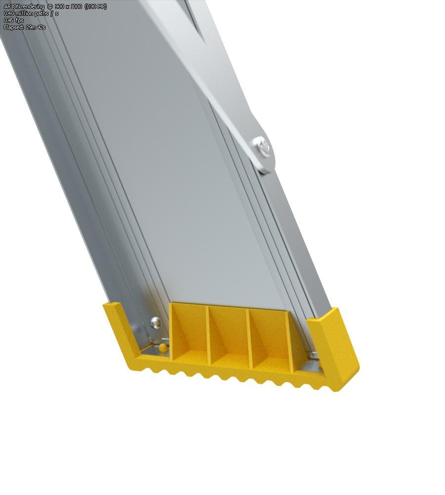 Schůdky oboustranné hliníkové FORTE